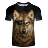 Where Light And Dark Meet by JoJoesart Wolf 3d T-shirt Drop Ship Top Tee Short Sleeve Camiseta Round Neck Tshirt Fashion T-shirt