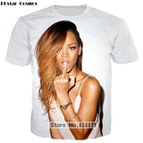 2018 Camiseta Summer New Fashion  Rihanna  Womens casual t shirt