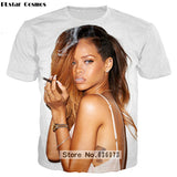 2018 Camiseta Summer New Fashion  Rihanna  Womens casual t shirt