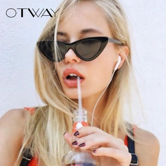 OTWAY 2018 brand women sunglasses Luxury Sexy Female Shades Cat Eye Ladies glasses Glasses UV400