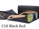 2018 Hot Men Top Quality Bamboo Sunglasses UV400 Wood Sunglasses