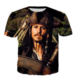 Men/Women 3D T-shirt Personality Pirates of the Caribbean  casual